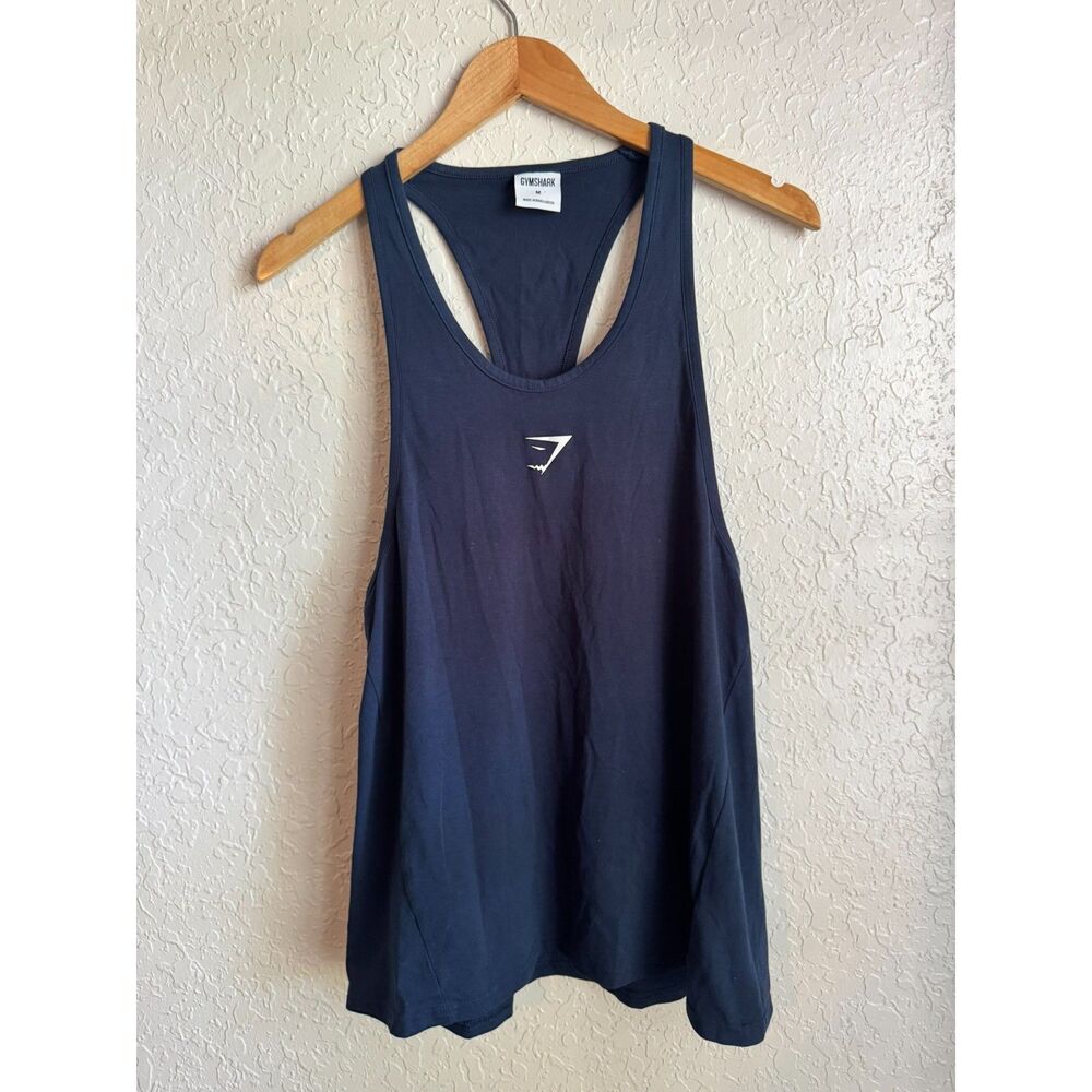 Gymshark Critical 2.0 Stringer Training Workout Racerback Tank Navy Men’s M EUC